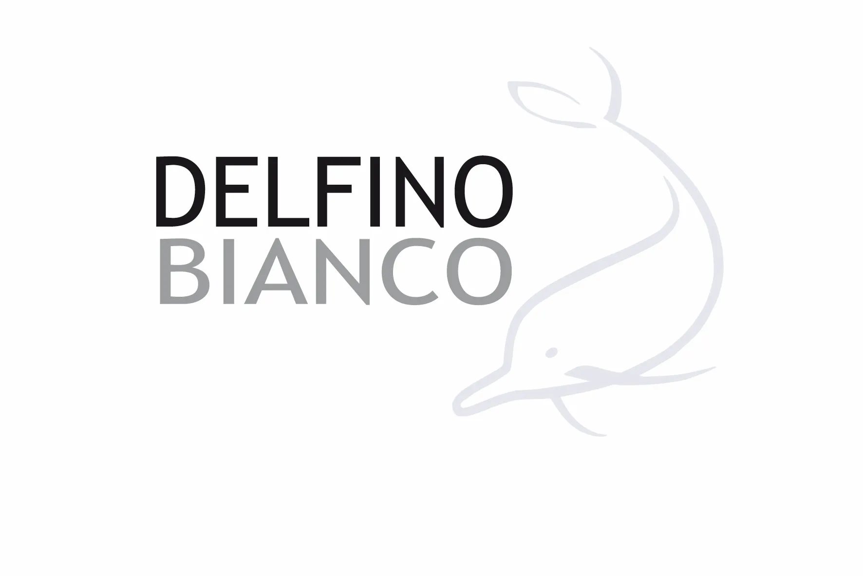 logo delfino bianco